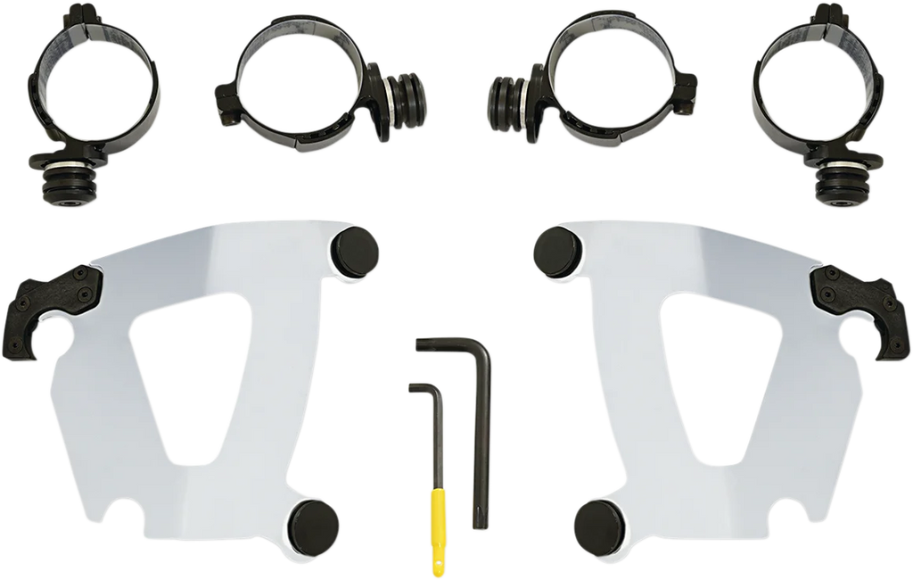 Memphis Shades Road Warrior Mounting Kit - Polished - FXFB MEK2050 - Main Product View