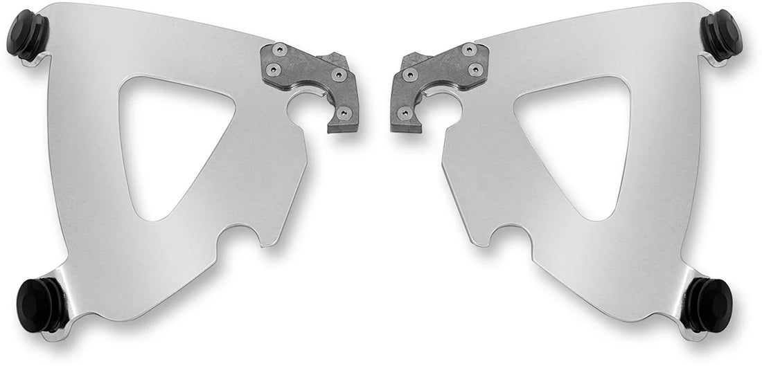Memphis Shades Road Warrior Plate Kit - Black - FXD MEB1728 - Side View