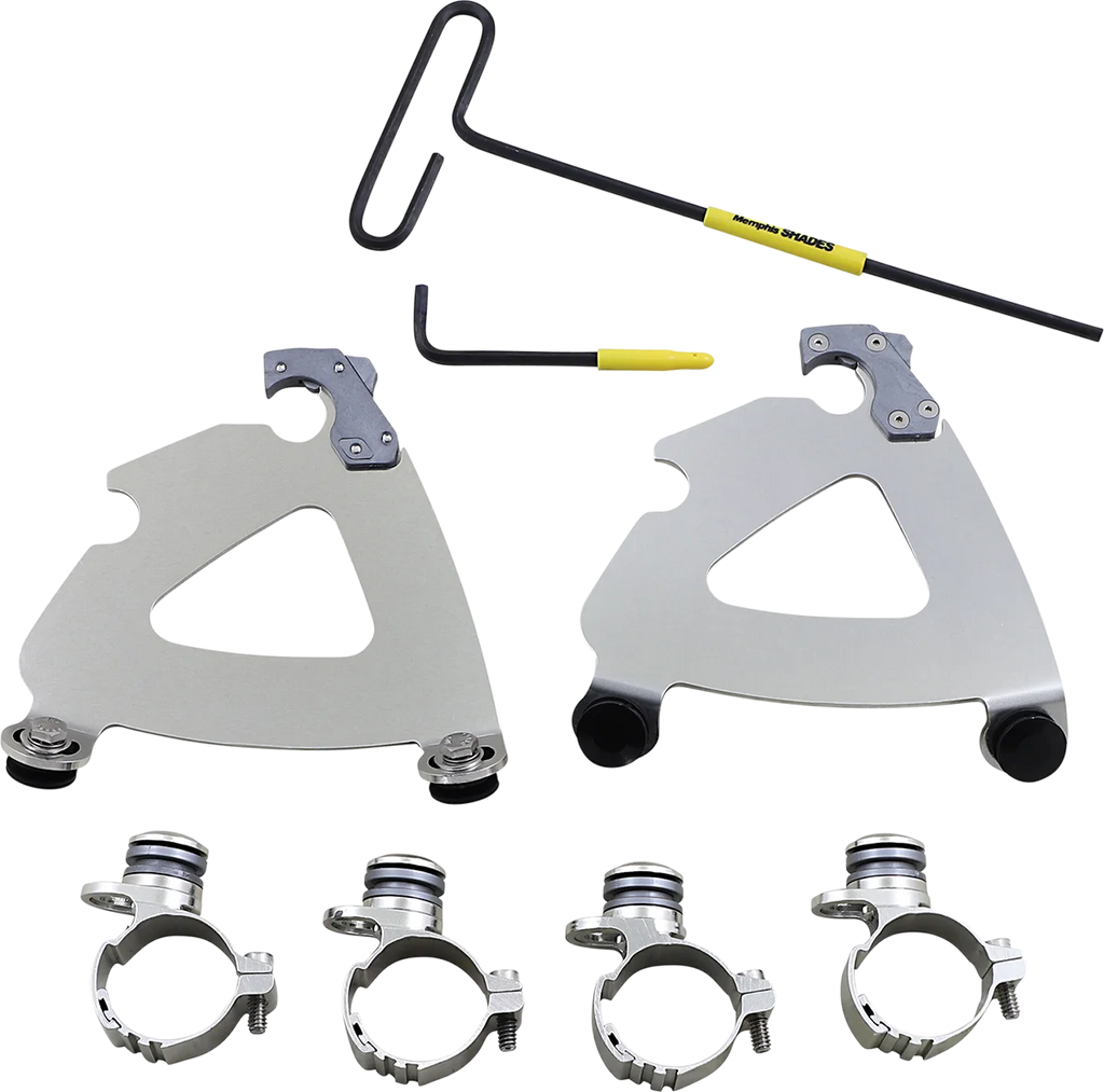 Memphis Shades Road Warrior Trigger-Lock Mounting Kit - Polished - XL MEK2064 - Main Product View