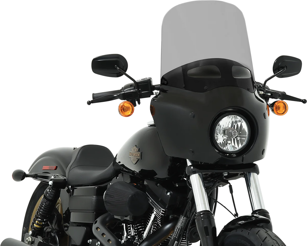 Memphis Shades Road Warrior Windshield - Vented - Black Smoke - 15" MEP87612 - Main Product View