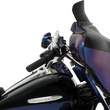 Load image into Gallery viewer, Memphis Shades Spoiler Windshield - 5" - Dark Black Smoke - '96-'13 FLH MEP84310 - Side View
