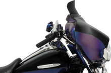 Load image into Gallery viewer, Memphis Shades Spoiler Windshield - 5" - Dark Black Smoke - '96-'13 FLH MEP84310 - Side View