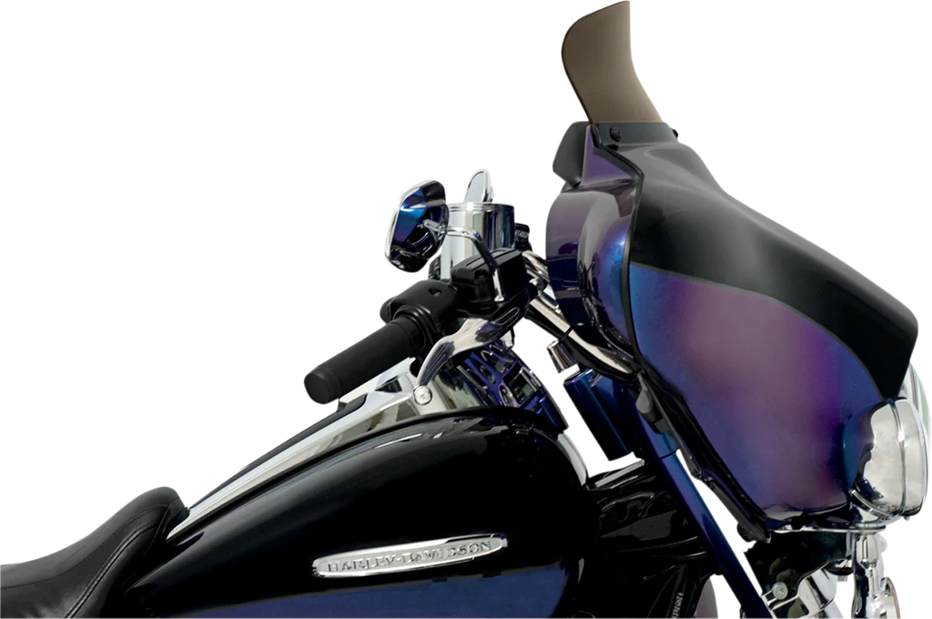 Memphis Shades Spoiler Windshield - 5" - Smoke - FLH MEP8571 - Side View