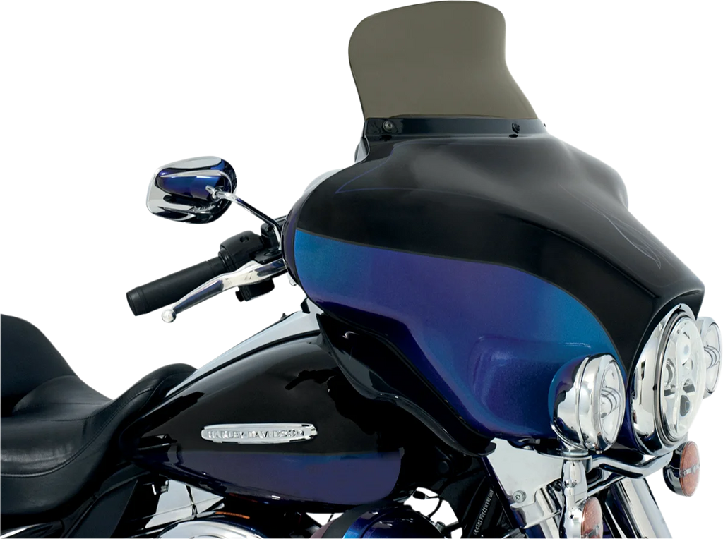 Memphis Shades Spoiler Windshield - 6-1/2" - Smoke - FLH MEP8581 - Main Product View
