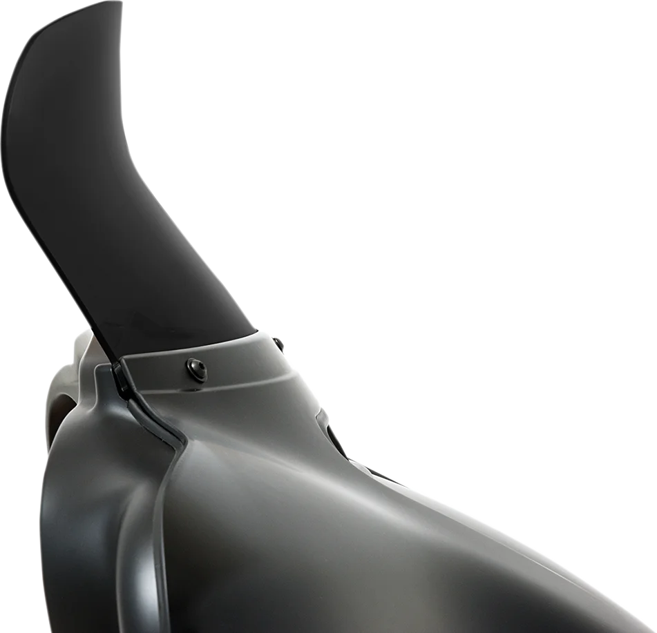 Memphis Shades Spoiler Windshield - 8-1/2" - Dark Black Smoke - '14-'22 FLH MEP84810 - Side View