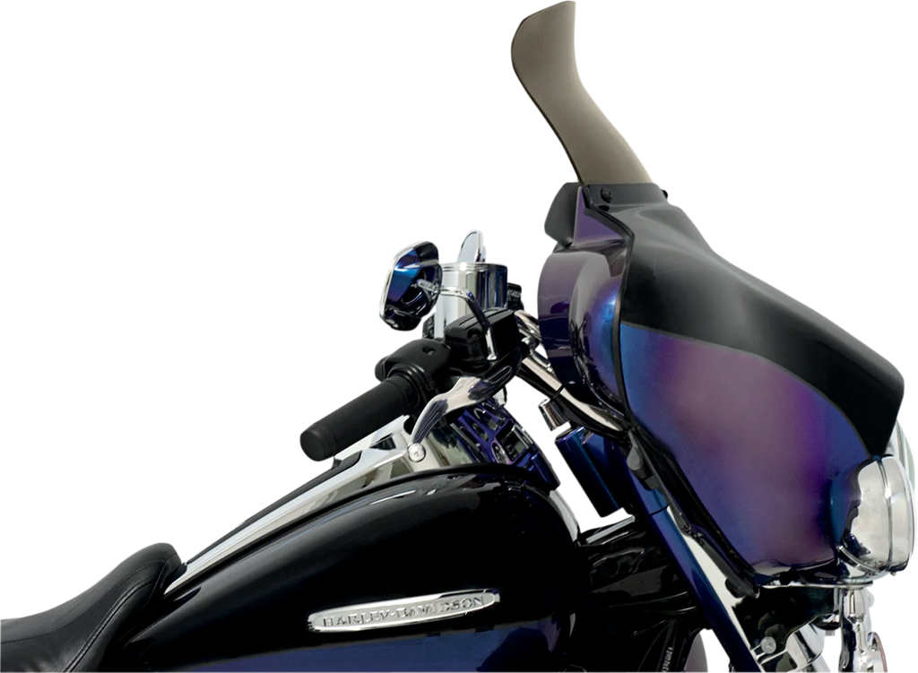 Memphis Shades Spoiler Windshield - 9" - Smoke - FLH MEP8591 - Side View