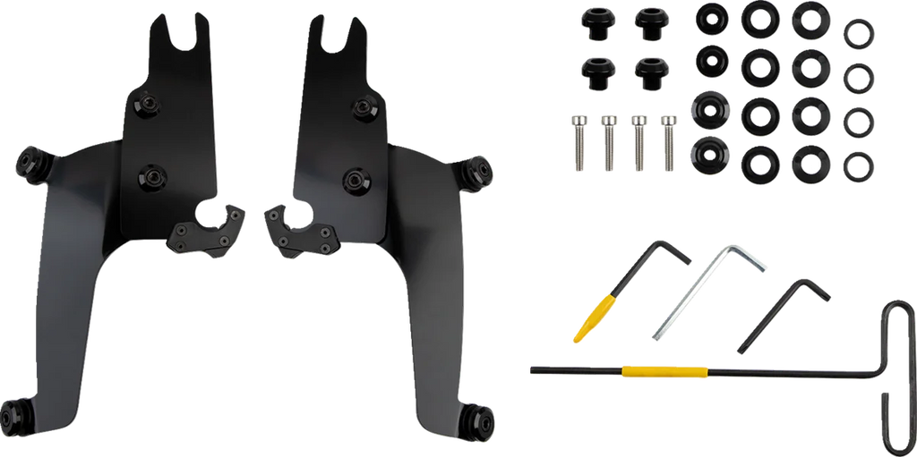 Memphis Shades Sportshield Mounting Kit - Black - Chief Bobber MEB2070 - Main Product View