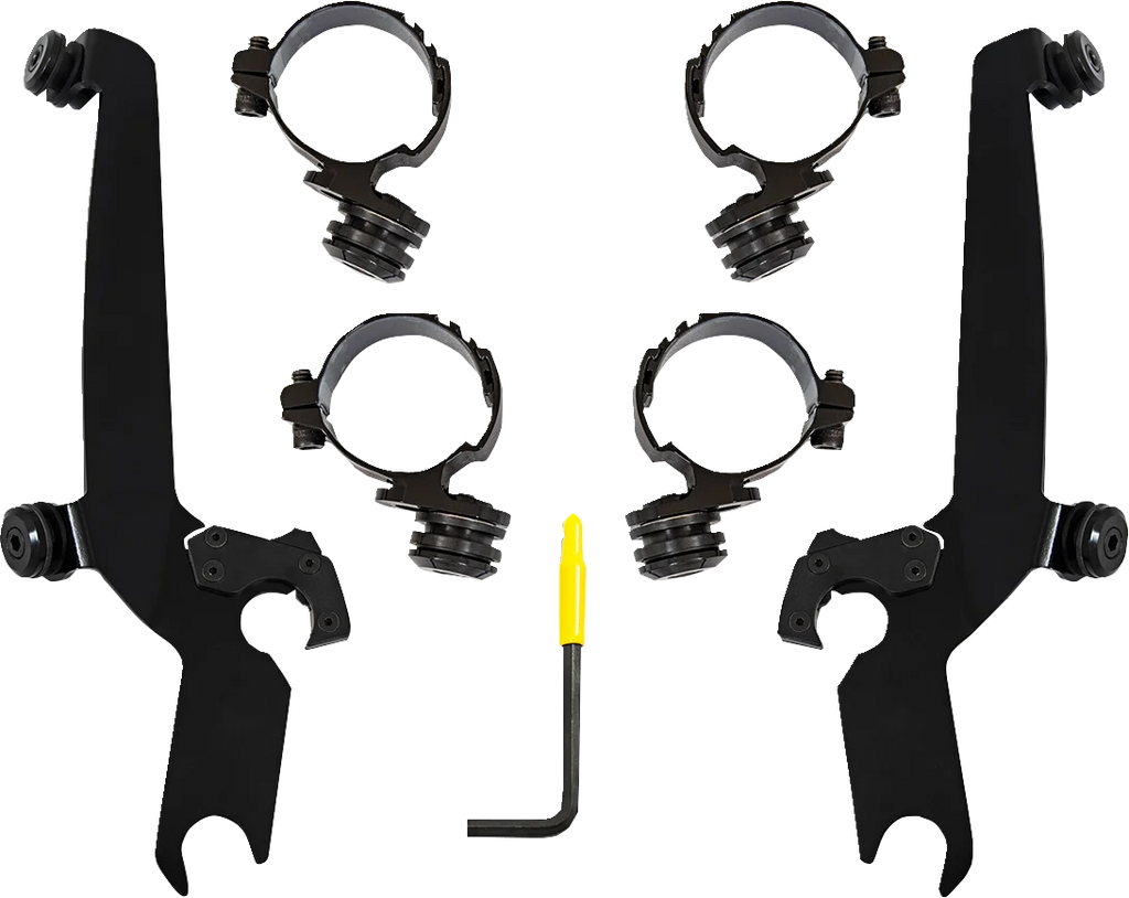 Memphis Shades Sportshield Mounting Kit - Black - Honda MEB2066 - Main Product View