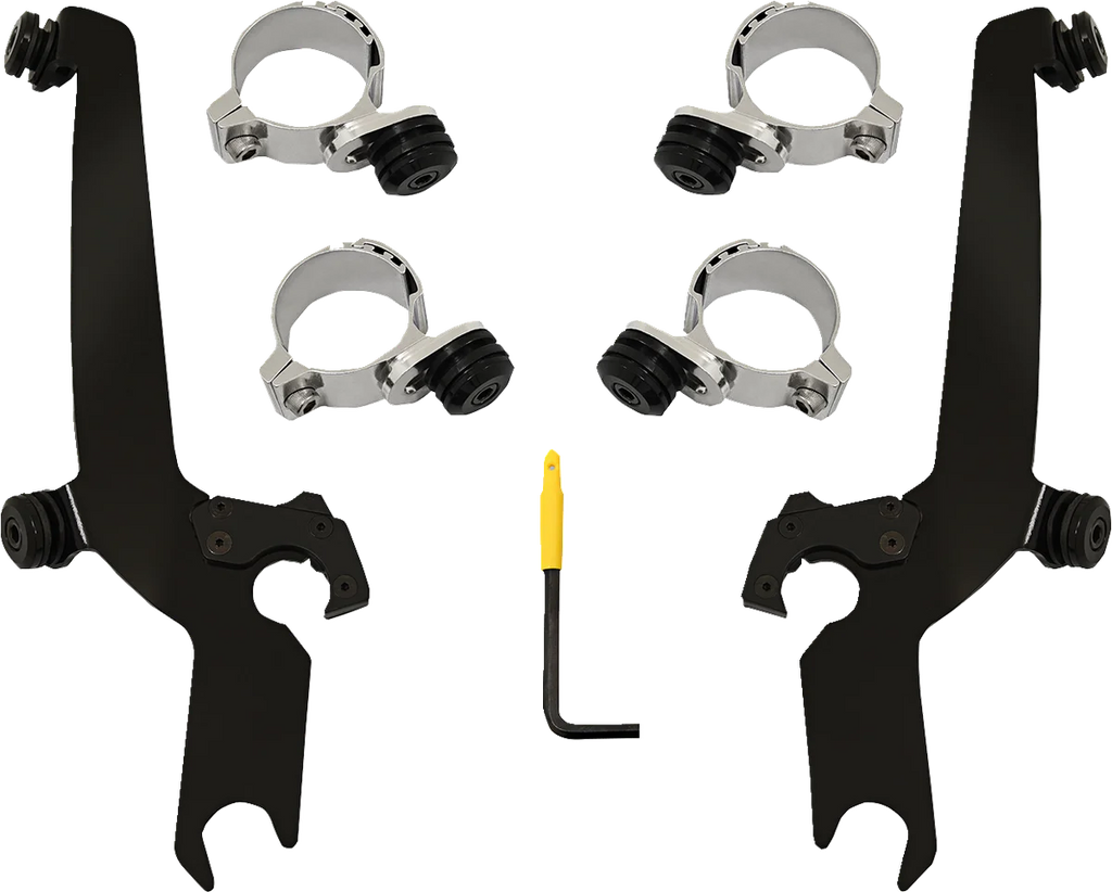 Memphis Shades Sportshield Mounting Kit - Black - Honda MEB2069 - Main Product View