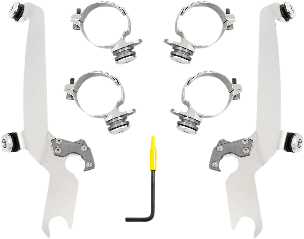 Memphis Shades Sportshield Trigger Lock Complete Mount Kit - Polished - XL MEK2055 - Main Product View