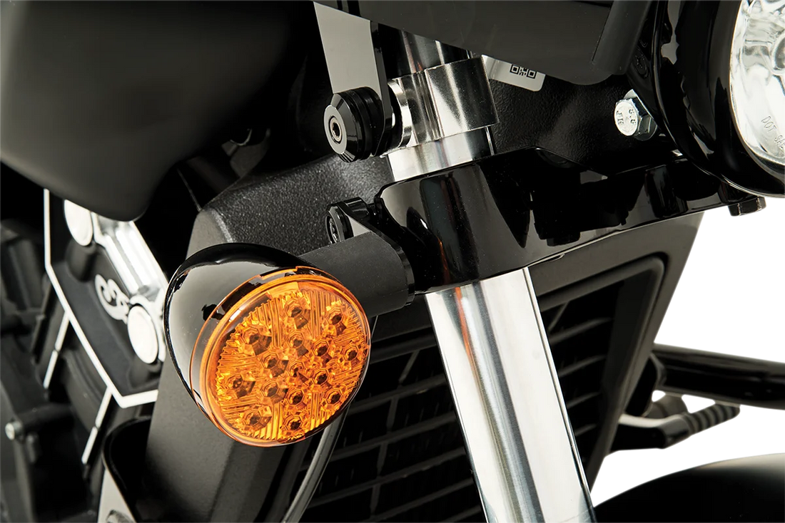 Memphis Shades Turn Signal Relocation Kit - 18-20 Bobber MEB9991 - Side View