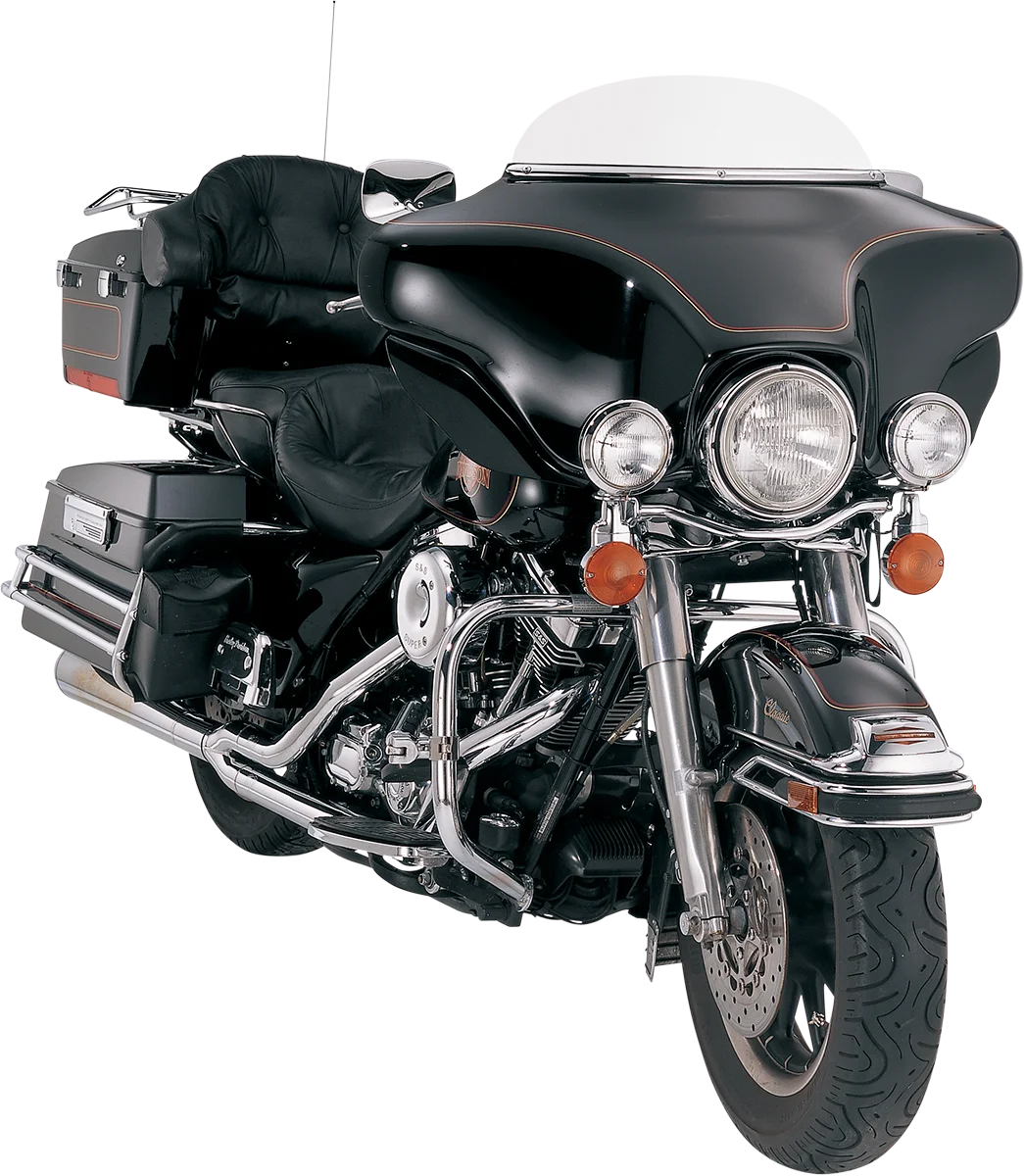 Memphis Shades Windshield - 5" - Solar '96-'13 FLHT MEP8109 - Side View