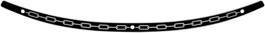Memphis Shades Windshield Trim - Black - Chain - FLH '96-'13 MEB0944 - Main Product View