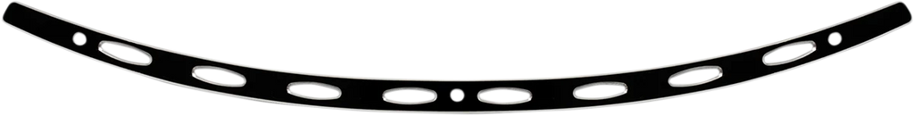 Memphis Shades Windshield Trim - Black - Oval - FLH '96-'13 MEB0946 - Main Product View