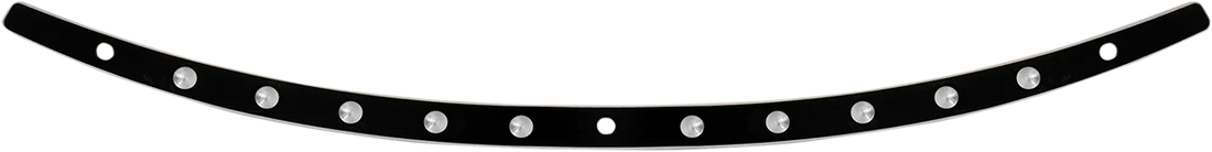Memphis Shades Windshield Trim - Polished - Oval - FLH '96-'13 MEM0946 - Side View
