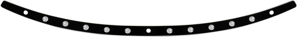 Memphis Shades Windshield Trim - Polished - Slots - FLH '14+ MEM0974 - Side View