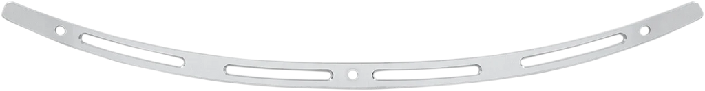 Memphis Shades Windshield Trim - Polished - Slots - FLH '96-'13 MEM0945 - Main Product View
