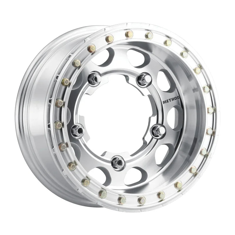 Method MR103 Buggy Beadlock 15x7 -45mm Offset 5x205 160mm CB Raw Machined w/BH-H24100 Wheel - Side View