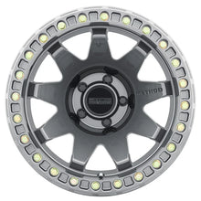 Load image into Gallery viewer, Method MR108 17x9 -44mm Offset 5x5 71.5mm CB Gloss Titanium w/BH-H24125-38 Wheel - Side View