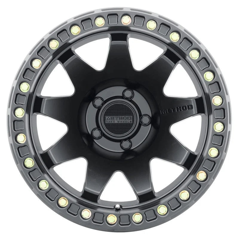 Method MR108 17x9 -44mm Offset 5x5 71.5mm CB Matte Black w/BH-H24125-38 Wheel - Main Product View