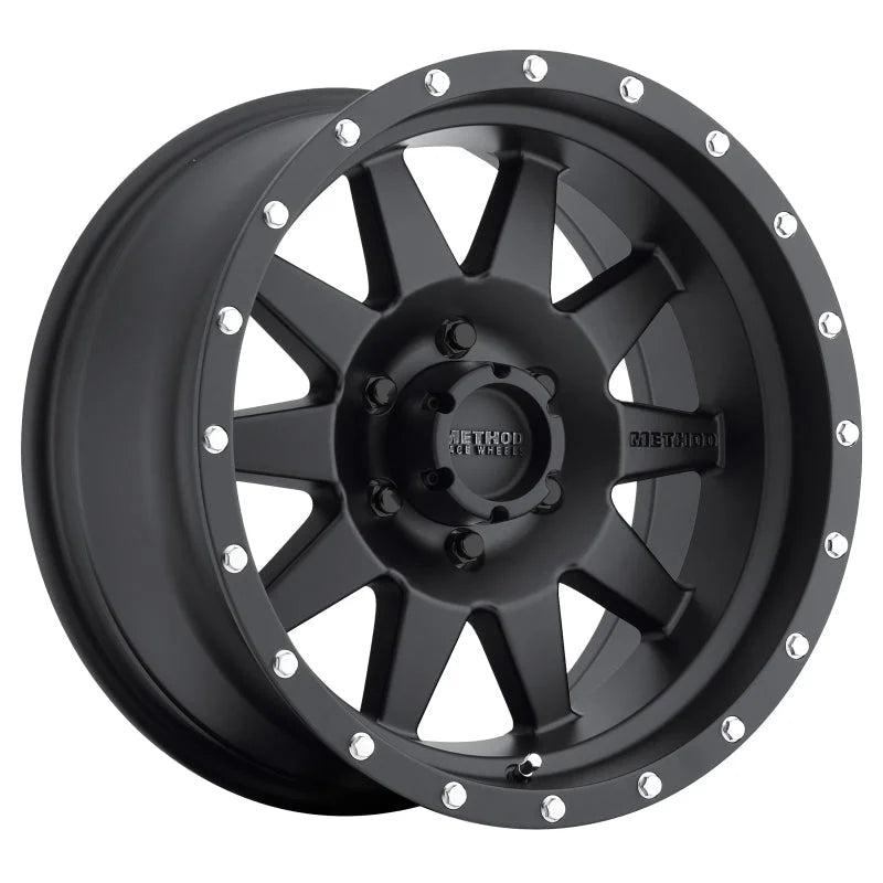 Method MR301 The Standard 16x8 0mm Offset 6x5.5 108mm CB Matte Black Wheel - Main Product View
