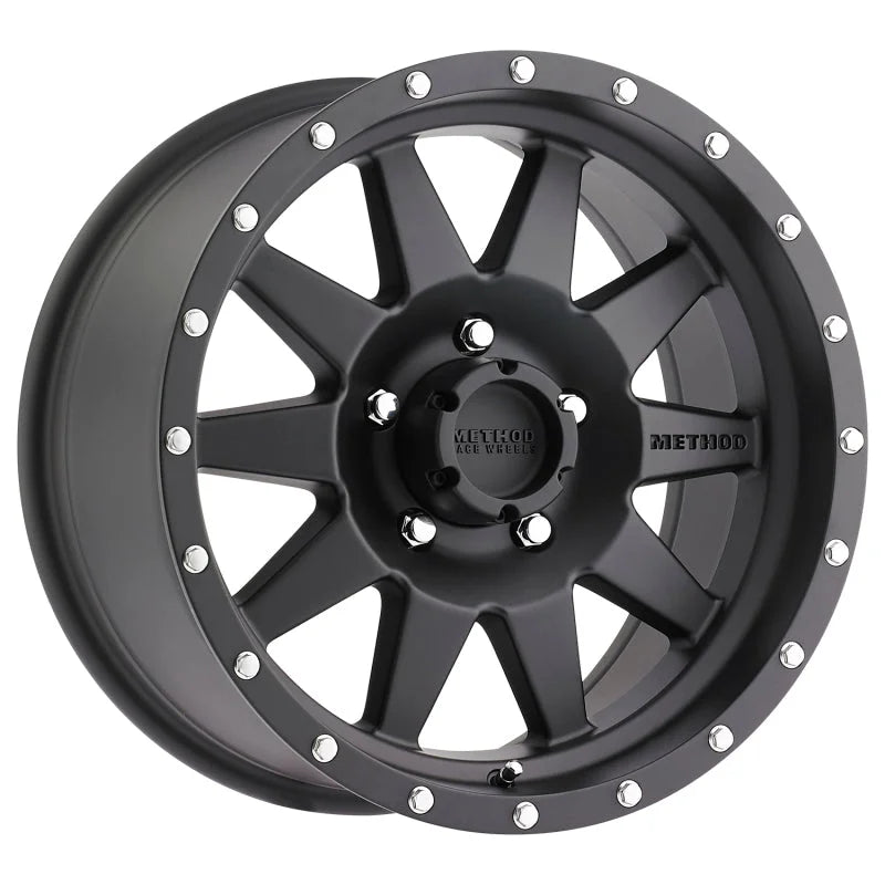 Method MR301 The Standard 17x9 -12mm Offset 5x5 94mm CB Matte Black Wheel - Main Product View
