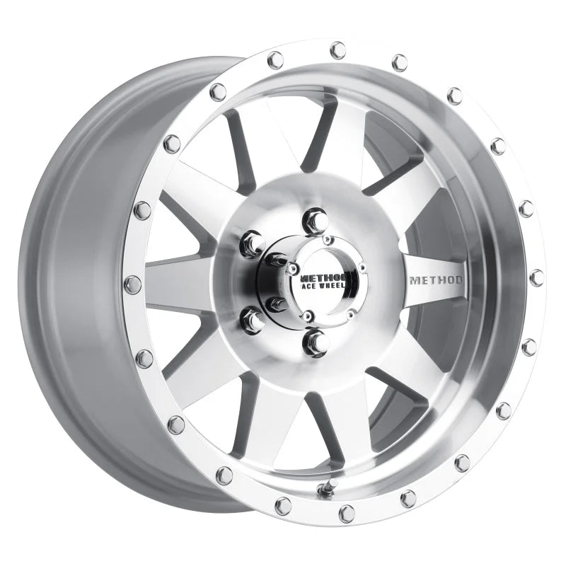 Method MR301 The Standard 17x9 -12mm Offset 5x5.5 108mm CB Machined/Clear Coat Wheel - Main Product View