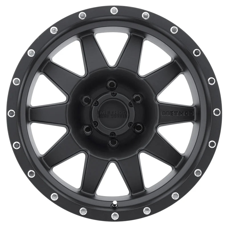 Method MR301 The Standard 18x9 +18mm Offset 6x5.5 108mm CB Matte Black Wheel - Side View
