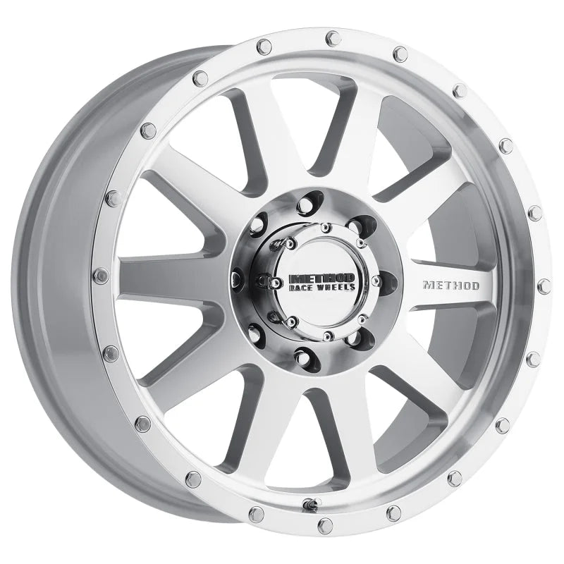 Method MR301 The Standard 20x9 +18mm Offset 8x170 130.81mm CB Machined/Clear Coat Wheel - Main Product View