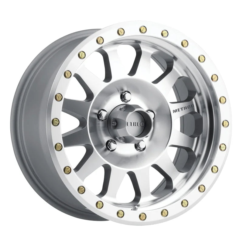 Method MR304 Double Standard 17x8.5 0mm Offset 5x5 94mm CB Machined/Clear Coat Wheel - Main Product View
