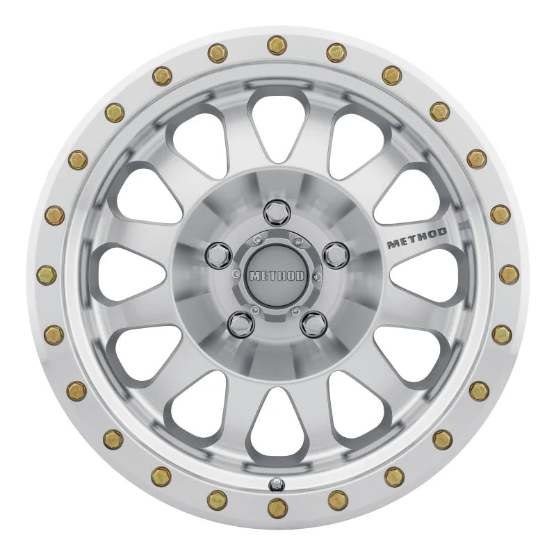 Method MR304 Double Standard 17x8.5 0mm Offset 5x5.5 108mm CB Machined/Clear Coat Wheel - Side View