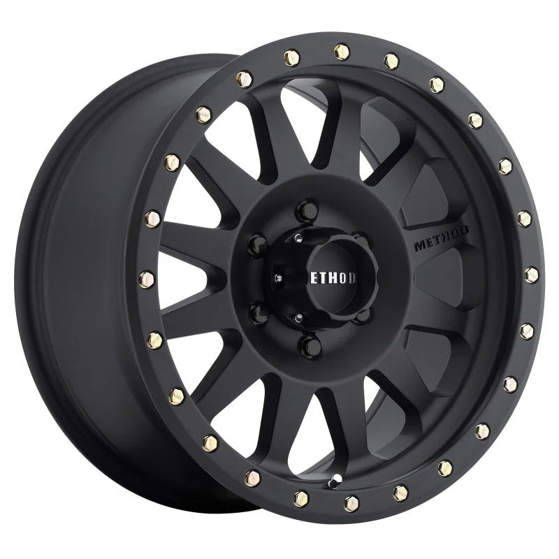 Method MR304 Double Standard 17x8.5 0mm Offset 6x5.5 108mm CB Matte Black Wheel - Main Product View