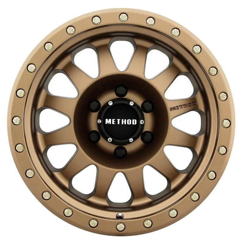 Method MR304 Double Standard 17x8.5 0mm Offset 6x5.5 108mm CB Method Bronze Wheel - Side View