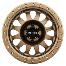 Load image into Gallery viewer, Method MR304 Double Standard 17x8.5 0mm Offset 6x5.5 108mm CB Method Bronze Wheel - Side View