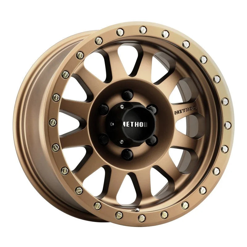 Method MR304 Double Standard 17x8.5 0mm Offset 6x5.5 108mm CB Method Bronze Wheel - Detail View