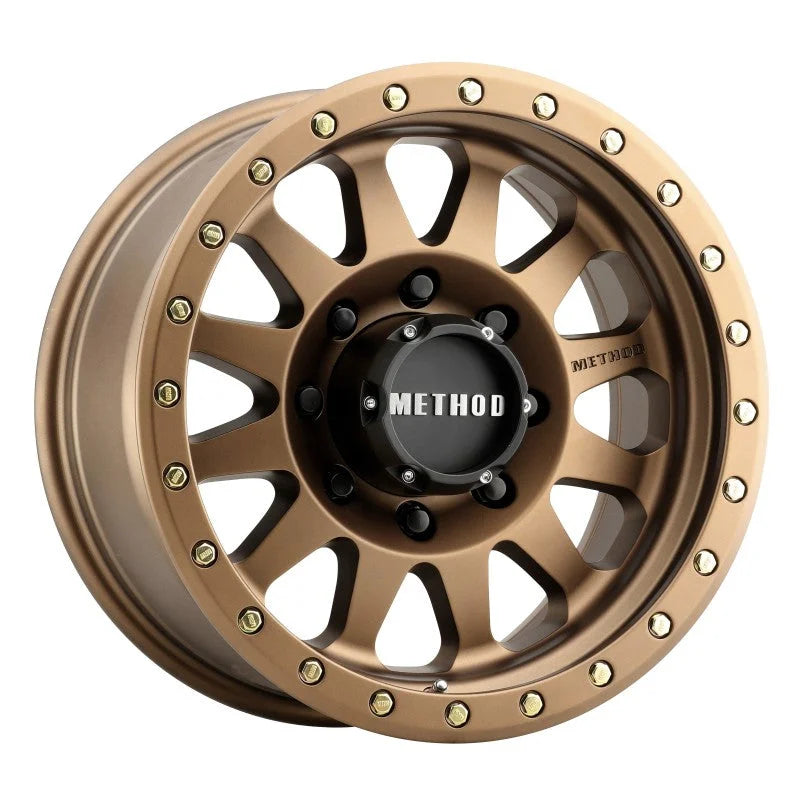 Method MR304 Double Standard 17x8.5 0mm Offset 8x6.5 130.81mm CB Method Bronze Wheel - Main Product View