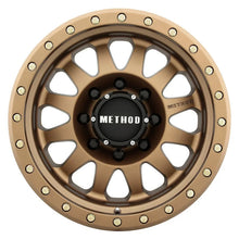Load image into Gallery viewer, Method MR304 Double Standard 17x8.5 0mm Offset 8x6.5 130.81mm CB Method Bronze Wheel - Side View