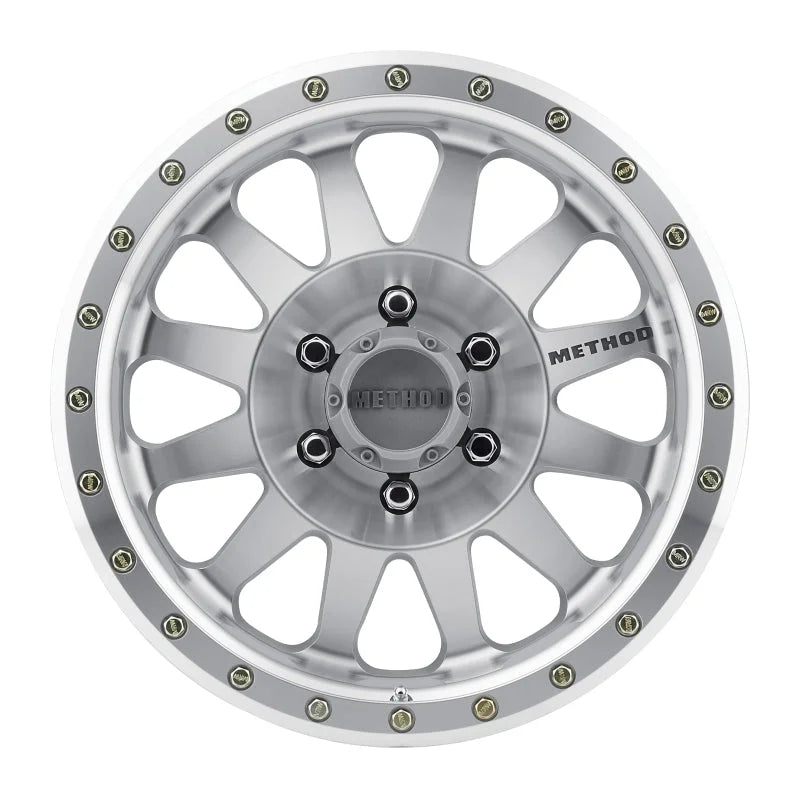Method MR304 Double Standard 18x9 -12mm Offset 6x5.5 108mm CB Machined/Clear Coat Wheel - Side View