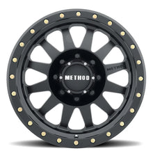 Load image into Gallery viewer, Method MR304 Double Standard 20x10 -18mm Offset 8x6.5 130.81mm CB Matte Black Wheel - Side View