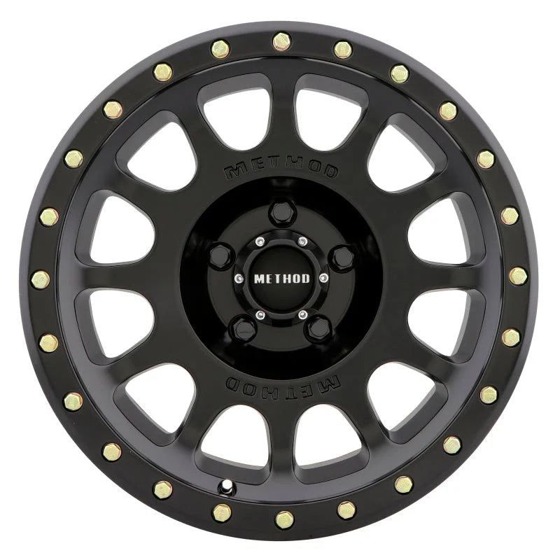 Method MR305 NV 17x8.5 0mm Offset 5x150 116.5mm CB Matte Black Wheel - Side View