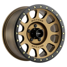 Load image into Gallery viewer, Method MR305 NV 17x8.5 0mm Offset 5x5 94mm CB Method Bronze/Black Street Loc Wheel - Main Product View