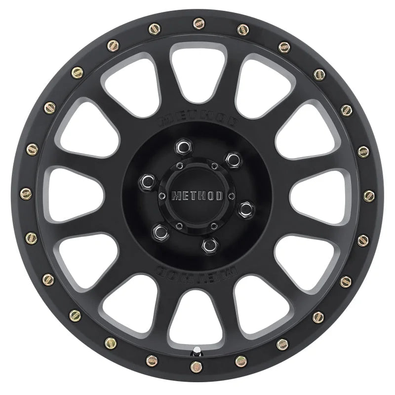 Method MR305 NV 17x8.5 0mm Offset 6x135 94mm CB Matte Black Wheel - Side View