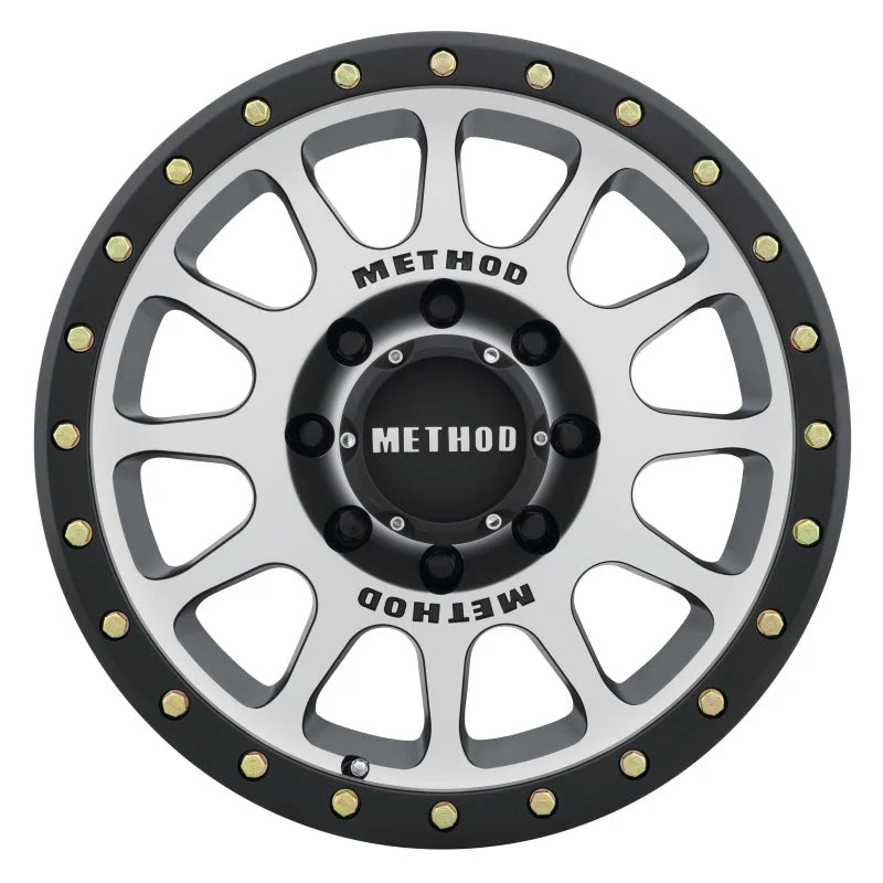 Method MR305 NV 17x8.5 0mm Offset 8x170 130.81mm CB Machined/Black Street Loc Wheel - Side View