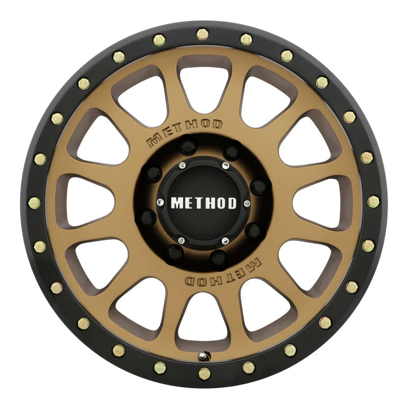 Method MR305 NV 17x8.5 0mm Offset 8x170 130.81mm CB Method Bronze/Black Street Loc Wheel - Side View