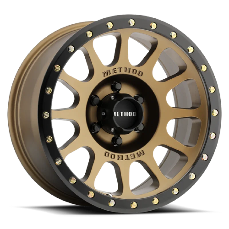 Method MR305 NV 17x8.5 25mm Offset 6x135 94mm CB Method Bronze - Matte Black - Side View