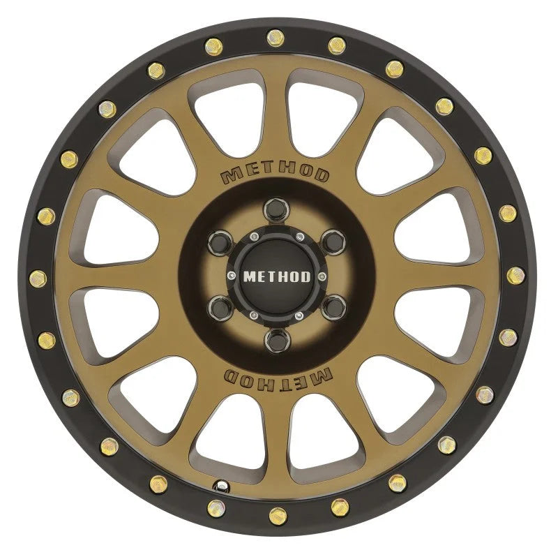 Method MR305 NV 18x9 0mm Offset 6x135 94mm CB Method Bronze/Black Street Loc Wheel - Side View