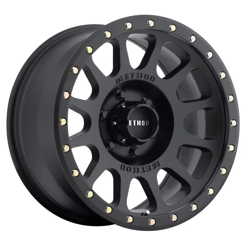 Method MR305 NV 18x9 0mm Offset 6x135 94mm CB Method Matte Black Street Loc Wheel - Side View