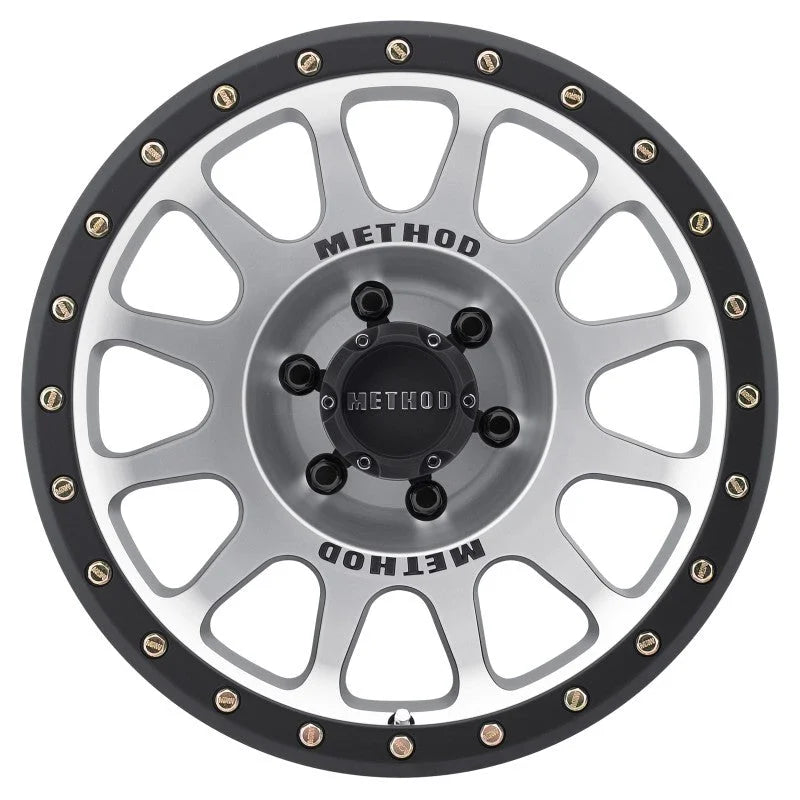 Method MR305 NV 18x9 0mm Offset 6x5.5 108mm CB Machined/Black Street Loc Wheel - Side View