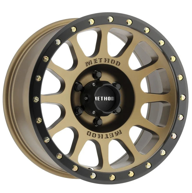 Method MR305 NV 18x9 0mm Offset 6x5.5 108mm CB Method Bronze/Black Street Loc Wheel - Main Product View