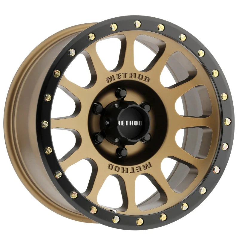Method MR305 NV 18x9 +18mm Offset 6x5.5 108mm CB Method Bronze/Black Street Loc Wheel - Main Product View